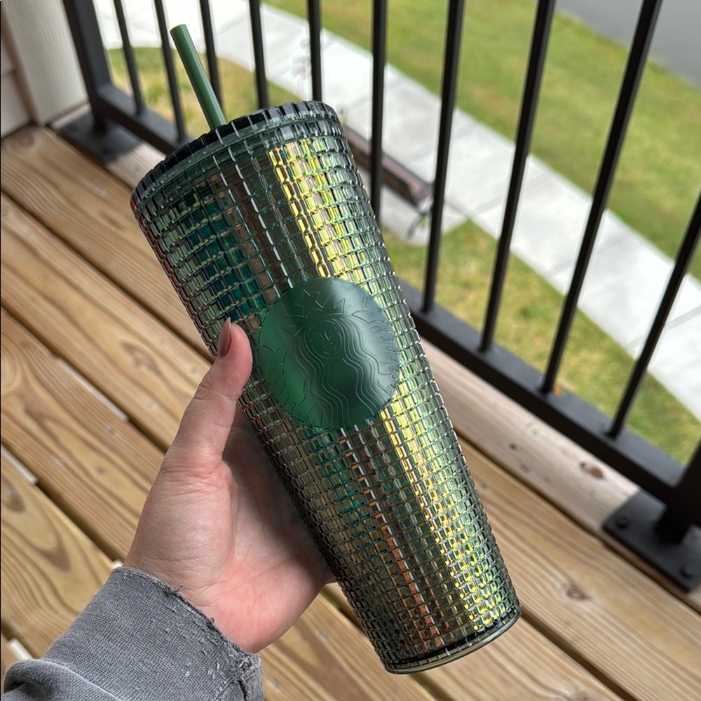 Starbucks Green Tumbler with Straw